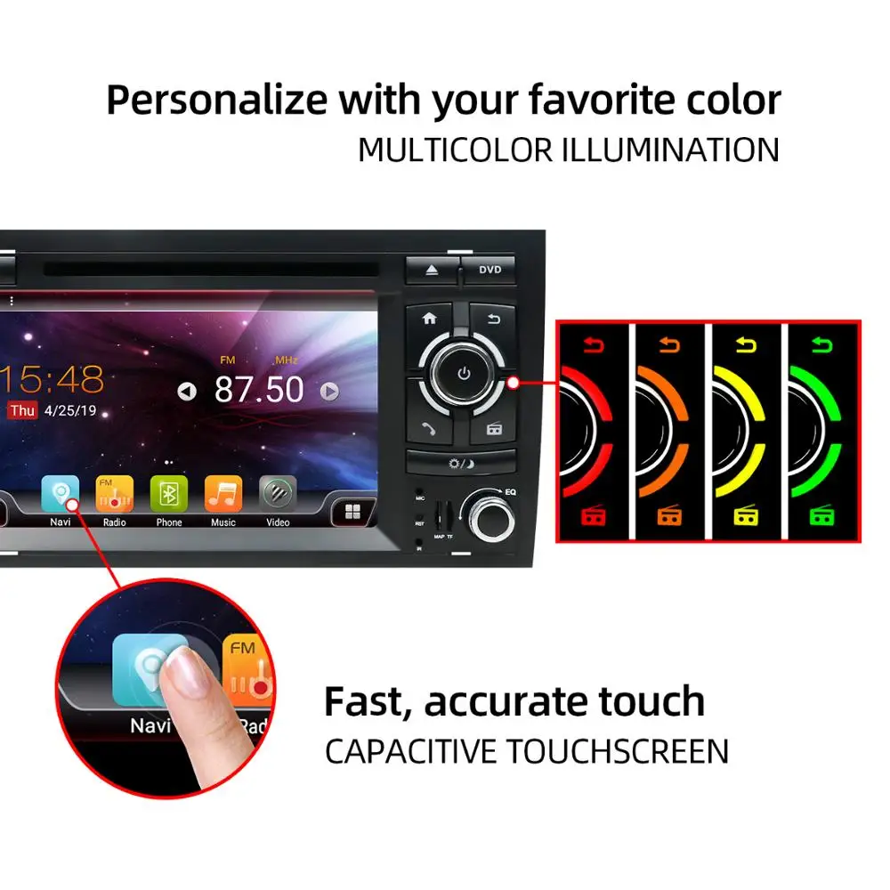 Clearance Car DVD Gps For Audi A4 B6 B7 S4 RS4 SEAT Exeo 2 din radio headunit Multimedia Player Autoradio Android 9.0 4gb+64gb HDMI Port 3