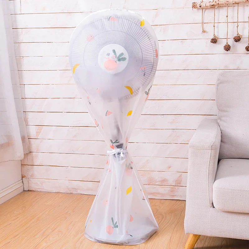 M/L Electric Fan Dust Cover Peva Durable Simple Printed All-Inclusive Floor Fan Protective Cover High Quality Household Dustpro