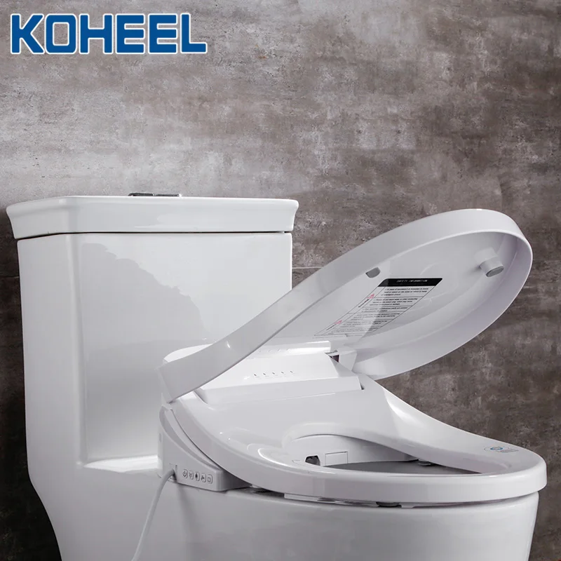KOHEEL Смарт биде с подогревом сиденье для унитаза светодиодный светильник Wc крышка