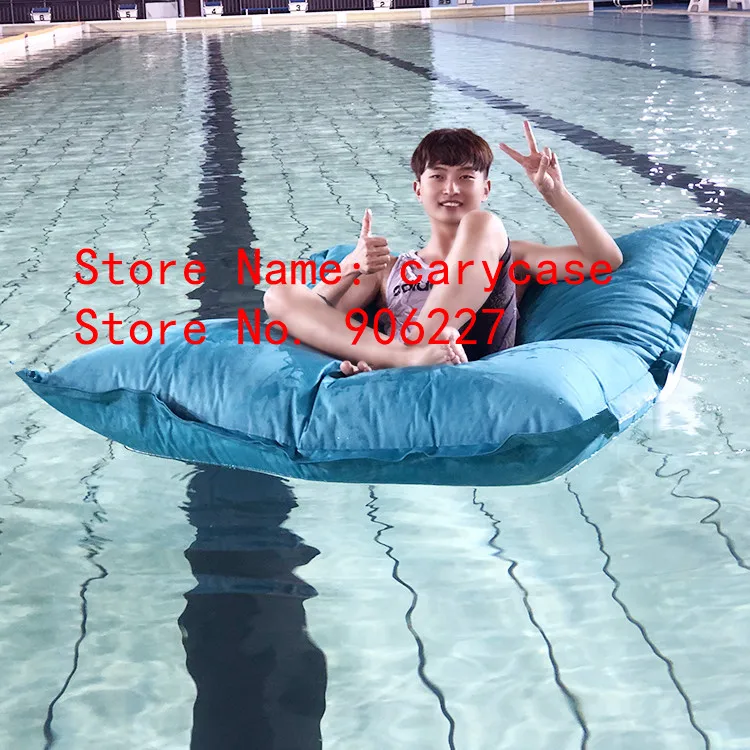 Outdoor and Indoor Water Resistant Floating Pool Sofa Bean Bag Couch,waterproof beanbag chair cover only