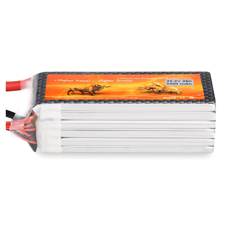 2х перезаряжаемый аккумулятор 3300mAh 22,2 V 45C 6S LiPo для RC автомобиля грузовика самолета