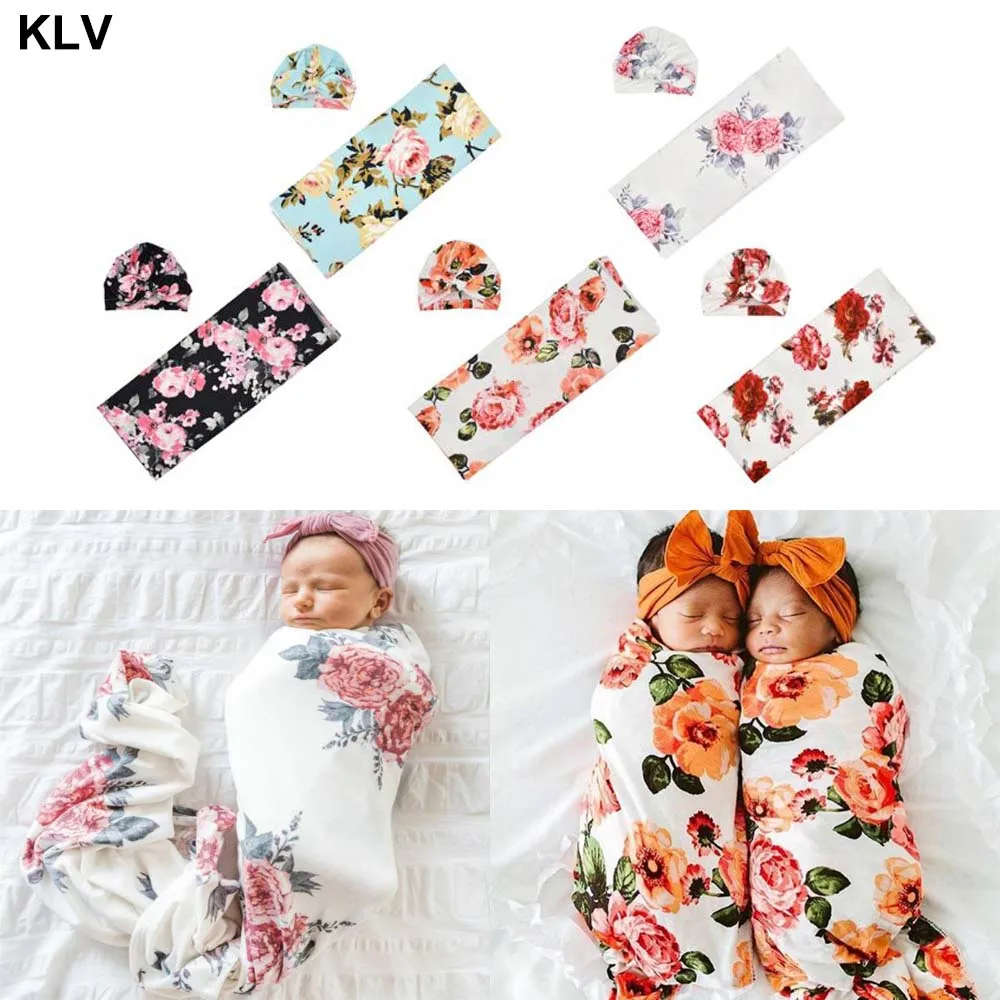 

Newborn Floral Snuggle Swaddle Blanket 86x137cm Baby Boys Girls Sleeping Bag Wrap Hat Cloth Photography Prop 0-4M