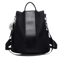 Женский рюкзак, лаконичный рюкзак с защитой от кражи, двухсторонний школьный рюкзак, водонепроницаемая сумка через плечо для девочек