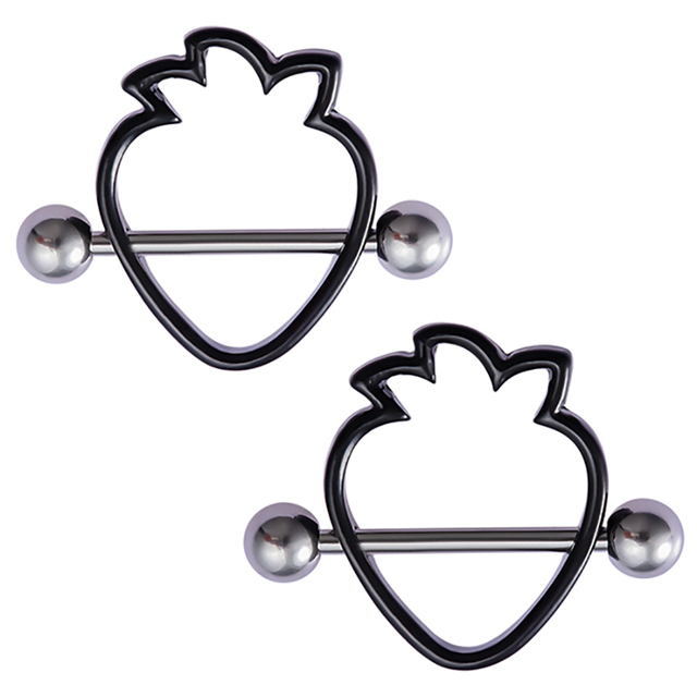 Rabbit Nipple Ring Piercing Barbell Shield Bar Rings Surgical Steel Sexy Adult Game for Women Breast Body Jewelry Gift 14G