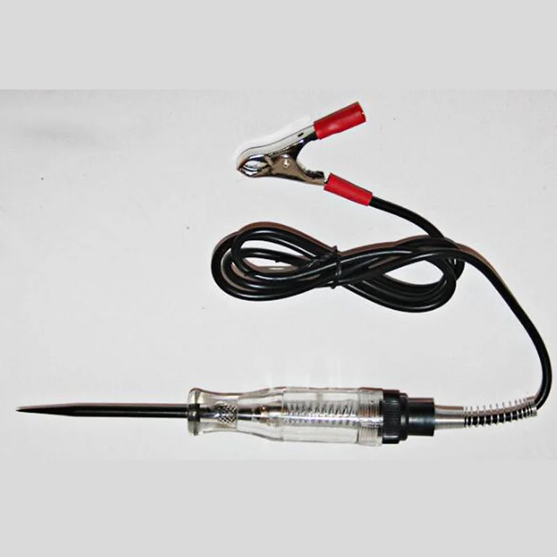 Черный DC 6V 12V 24V контрольная лампа электрическая контурная ручка тестера напряжения инструмент для авто автомобиля тест карандаш прочный