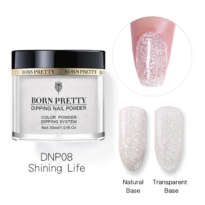 BP-DNP08 BORN PRETTY 30 мл погружающийся порошок для ногтей градиентный французский без лечения натуральный сухой порошок для ногтей длительное украшение для ногтей - Цвет: BP-DNP08