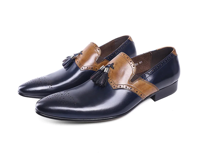 

Men Leather Shoes Low Heel Casual Shoes Dress Shoes Brogue Shoes Spring Ankle Boots Vintage Classic Male Casual PS571