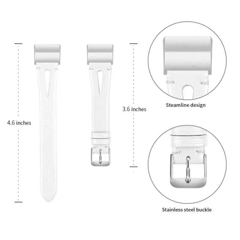 Браслеты из натуральной кожи, совместимые с/для Fitbits Charge 2, заменяемые мужские Т-образные ремни для мужчин и женщин