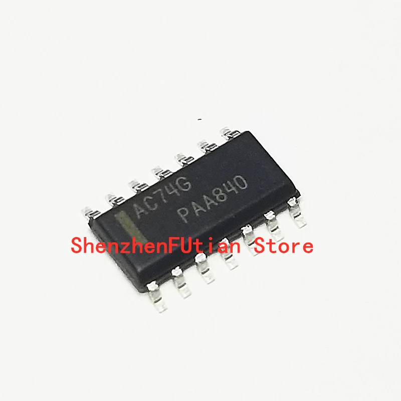 

20 шт./лот MC74AC74DR2G AC74G SOP14 новая Оригинальная фотография