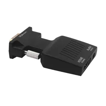 

VGA Input to HDMI 1080P HD Audio Video Output Converter Adapter For PC DVD