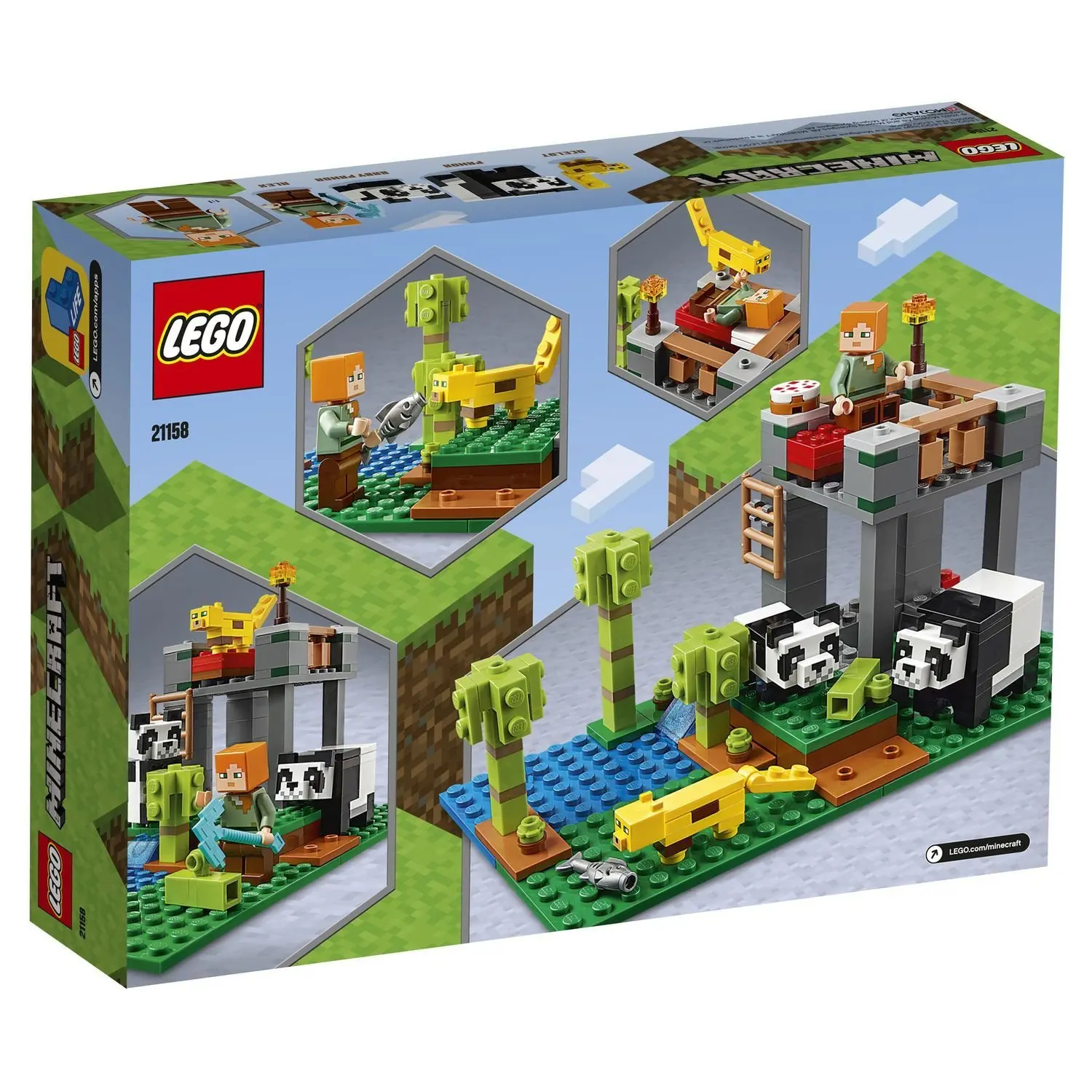 Designer Lego Lego Minecraft kennel panda 21158 Designer Lego Lego Minecraft kennel panda 21158