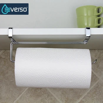 

Stainless Steel Kitchen Paper Holder Hanging Shelf Toilet Paper Holder Towel Rack Cabinet Holder Bathroom Storage Hook Rack