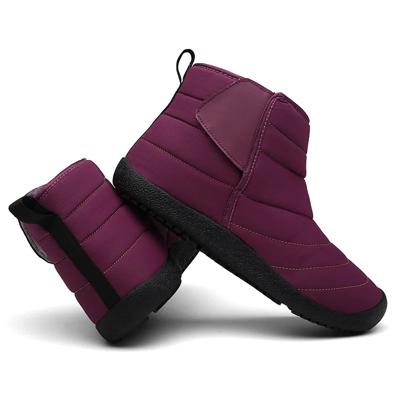 Winter Men Ankle Waterproof Warm Snow Boots Man Boots Shoes Slip On Casual Comfortable Outdoor Non-slip Plus Size 36-47