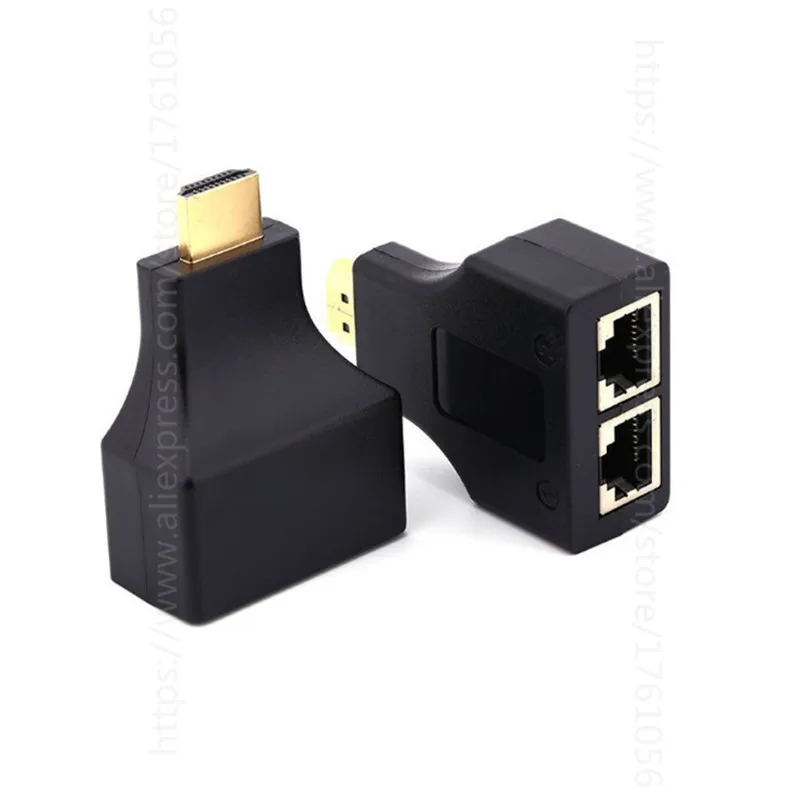 1 пара HDMI двойной RJ45 CAT5E CAT6 UTP LAN Ethernet hdmi-удлинитель, Ретранслятор адаптер 1080P для HDTV HDPC PS3 STB