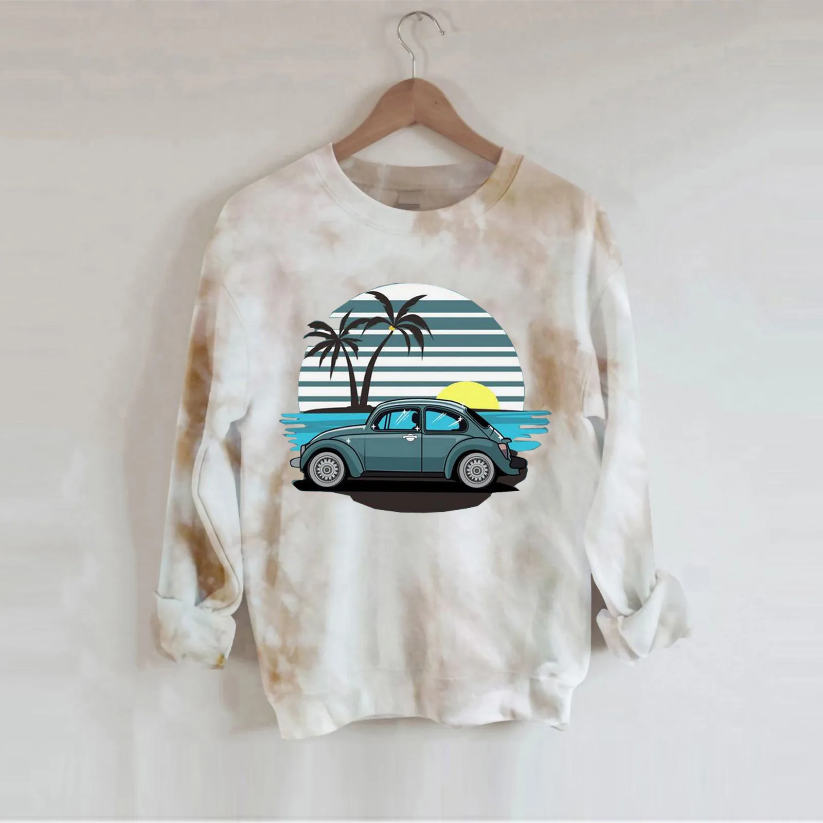 Women's Hoodie Loose Long-sleeved Top Sternum Print Short Curly Hooded Moletom Feminino Sudaderas Con Capucha Sweatshirt 2