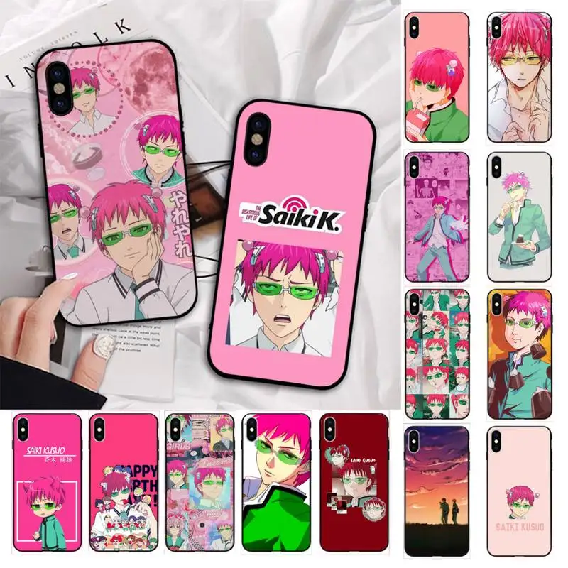 MaiYaCa The Disastrous Life of Saiki K Saiki Kusuo Phone Case for iPhone 11 12 pro XS MAX 8 7 6 6S Plus X 5S SE 2020 XR cover