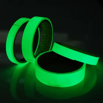 

12/10/15/20mm Luminous Tape Self-adhesive Glow In The Dark Safety Stage Home Decorations Stricking Warning Tape for Work Home