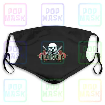 

Dust Mask with Filter New Dsq2Akimbo Pistols Printed Washable Reusable Mask