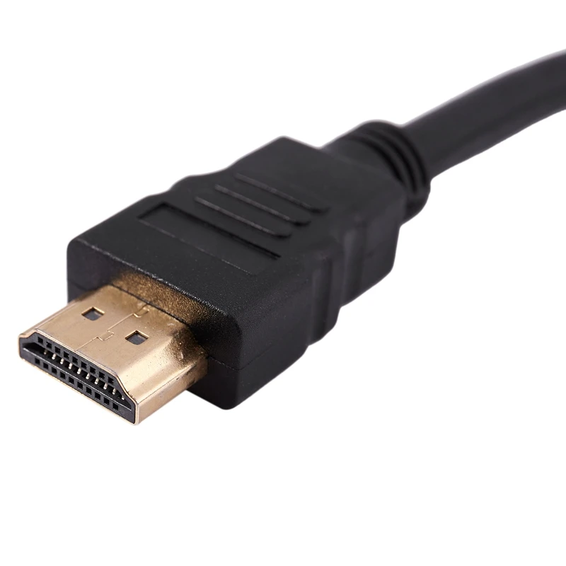HDMI от 1 до 2 двойной адаптер сигнального носителя конвертер кабель для видео ТВ HD tv(черный