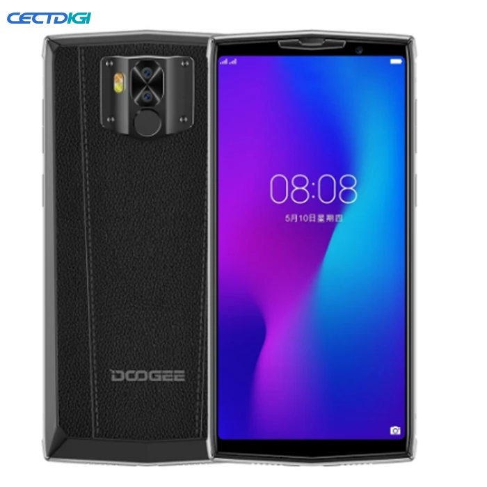 DOOGEE N100, 4 Гб+ 64 ГБ, 10000 мАч, восьмиядерный смартфон, отпечаток пальца, функция распознавания лица, быстрая зарядка, экран 5,9 дюйма, 21 Мп+ 8 Мп, MT6763, 4G, мобильный телефон - Цвет: Black