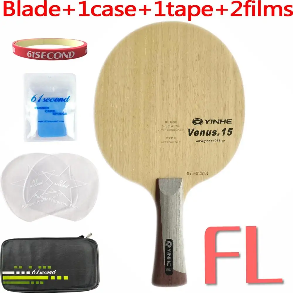 FL with F 1 case Galaxy Milky Way Yinhe V-15 Venus. Скидка 15+ лезвие для настольного тенниса для ракетки для пинг-понга - Цвет: FL with F 1 case