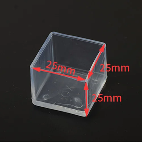 4/8pcs Chair Leg Caps Rubber Feet Protector Pads Furniture Table Covers Socks Plugs Cover Furniture Leveling Feet Home Decor Square 25x25mm
