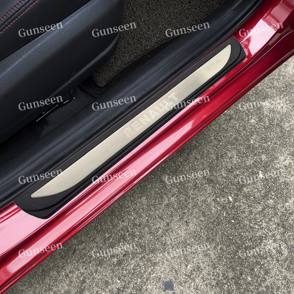 

For Renault Kadjar Door Sill Pedal Accessories Cover Scuff Plate Stainless Steel Auto Protector Car Styling 2017 2018 2019 2020