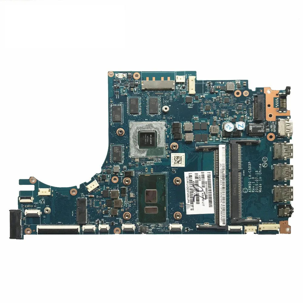 

Hot Excellent For HP 15-AE 15T-AE Laptop Motherboard 829900-601 ASW50 LA-C503P With i7-6500U Processor GTX 950M/4GB 100% working