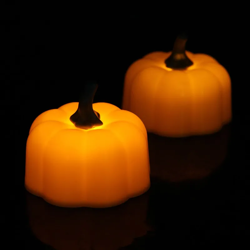 

Classic Candle Lantern Pumpkin Design Small LED Durable Indoor Candle Lamp Candle Lantern Halloween Party Decoration