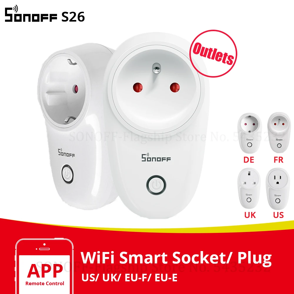 Prise Connectée S20-EU WiFi Smart Plug de courant