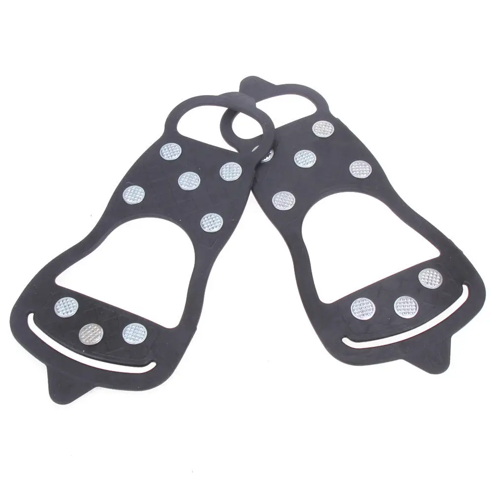 Crampons прочный легкий 8 зубов эластичный латекс Снежный Кемпинг Пешие Прогулки нескользящая обувь покрытие уличные спортивные товары шипы для льда