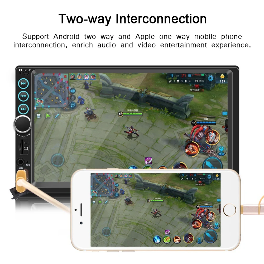 

New 7-inch HD Car Bluetooth Stereo MP5 MP3 Player Touch Screen Car Multimedia MP5-S6