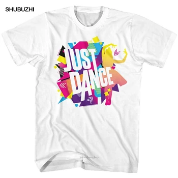 

Just Dance Ubisoft Video Game Big Letter Colorful Game Logo Adult T Shirt new cotton tshirt summer teeshirt