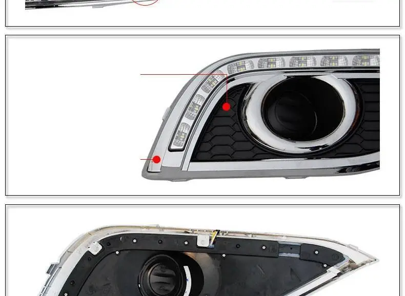 Drl Assessoires сборка Cob внешний Luces Led Para авто освещение фары передние противотуманные фары 12 13 14 для Honda CRV
