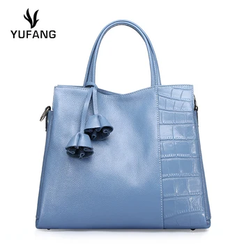 

YUFANG Shoulder Bag Women Genuine Leather Female Handbag Natural Cowhide Ladies Messenger Bag Sweet Classic Crossbody Bag Trendy