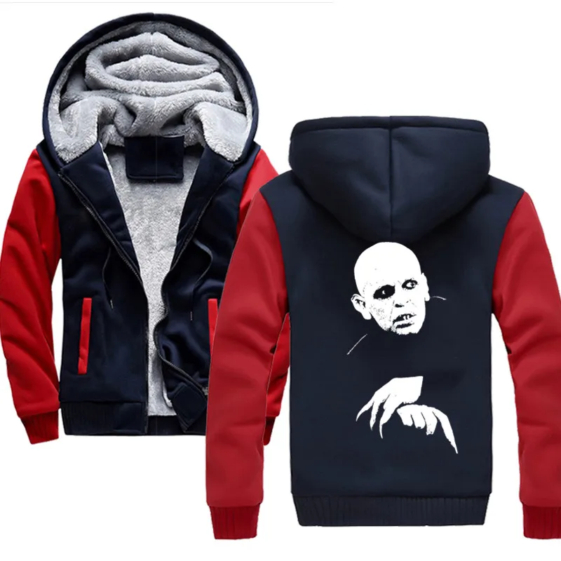 

Nosferatu Winter Thicken Hoodie mens Men Hoodies Winter Thick Warm Fleece Men Hoodies Coat Sportwear Male Streetwear Sweatshirts