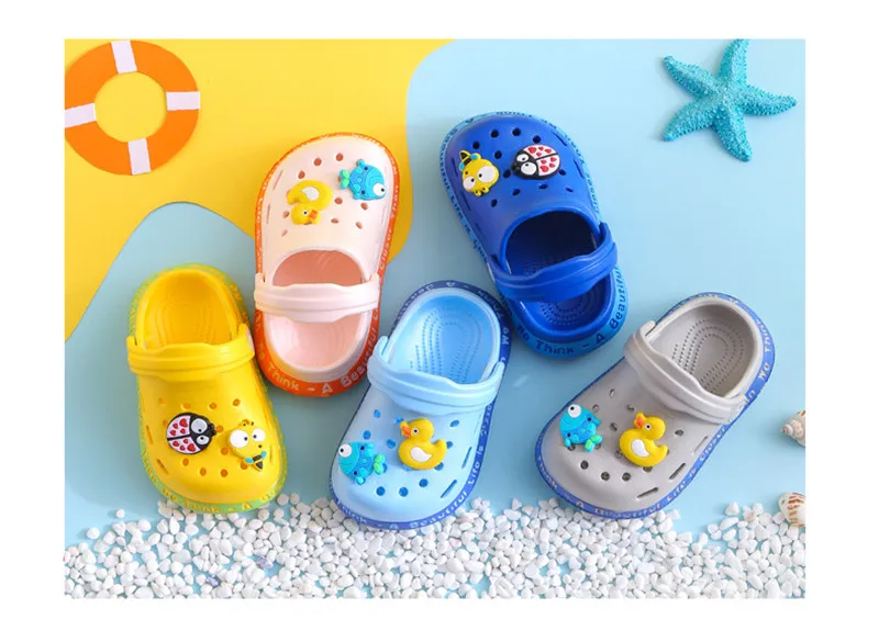 Summer Children Sandals Baby Garden Shoes Kids Boy Girls Cute Cartoon Animals Sandal Babies Slippers Toddler Breathable Shoe extra wide fit children's shoes