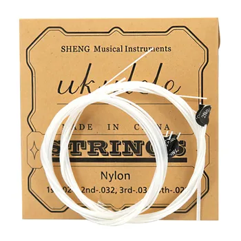 

White Durable Universal Nylon Ukulele Strings Replacement Part For 21/23/26-inch Stringed Instrument Universal Acoustic