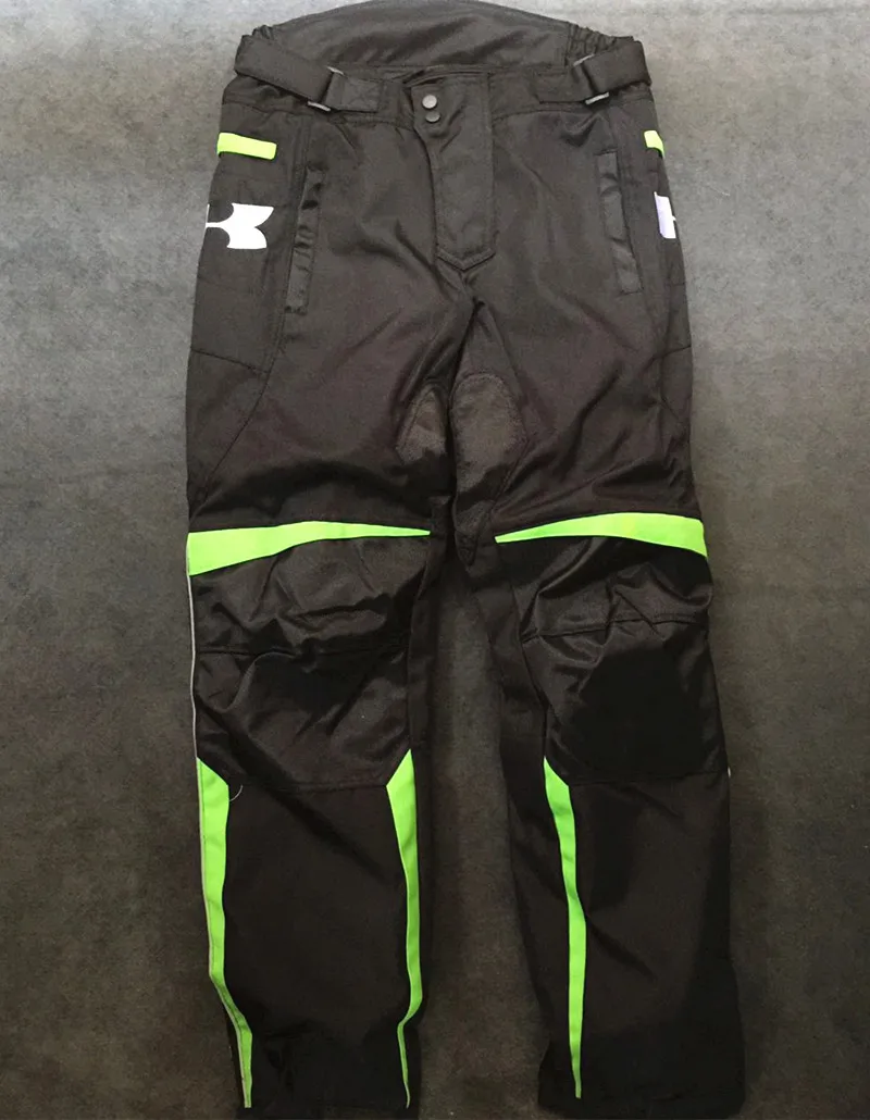 Мужские мотоциклетные брюки kawasaki гоночная команда падение износостойкие