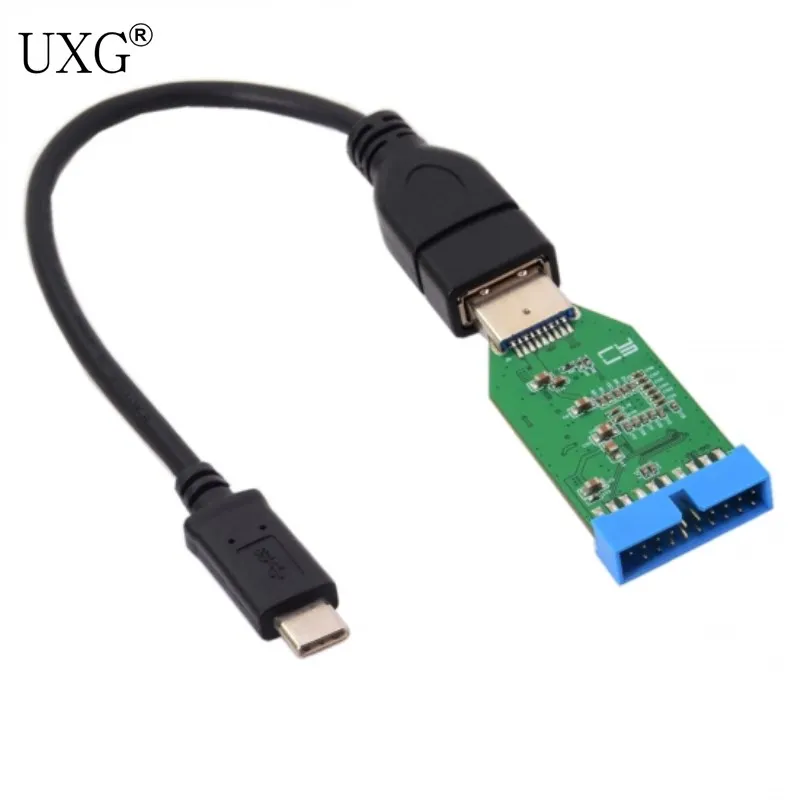 Otg Usb C Type C Extension Cable To Motherboard 20pin Header Female Hub Adapter Computer Cables Connectors Aliexpress