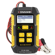 Автомобильные зарядные устройства KONNWEI KW510, Тестер Аккумуляторов, Ремонтный инструмент 3 в 1, 12 В, свинцово-кислотные аккумуляторы, диагностический инструмент для анализа Автомобильные зарядные устройства KONNWEI KW510, Тестер Аккумуляторов, Ремонтный инструмент 3 в 1, 12 В, свинцово-кислотные аккумуляторы, диагностический инструмент для анализа