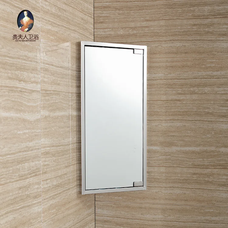 

Stainless Steel Mirror Cabinet Bathroom Cabinet Mirrored Bathroom Cabinet Simple Mirror Box Accessories Mirror 7023R/L