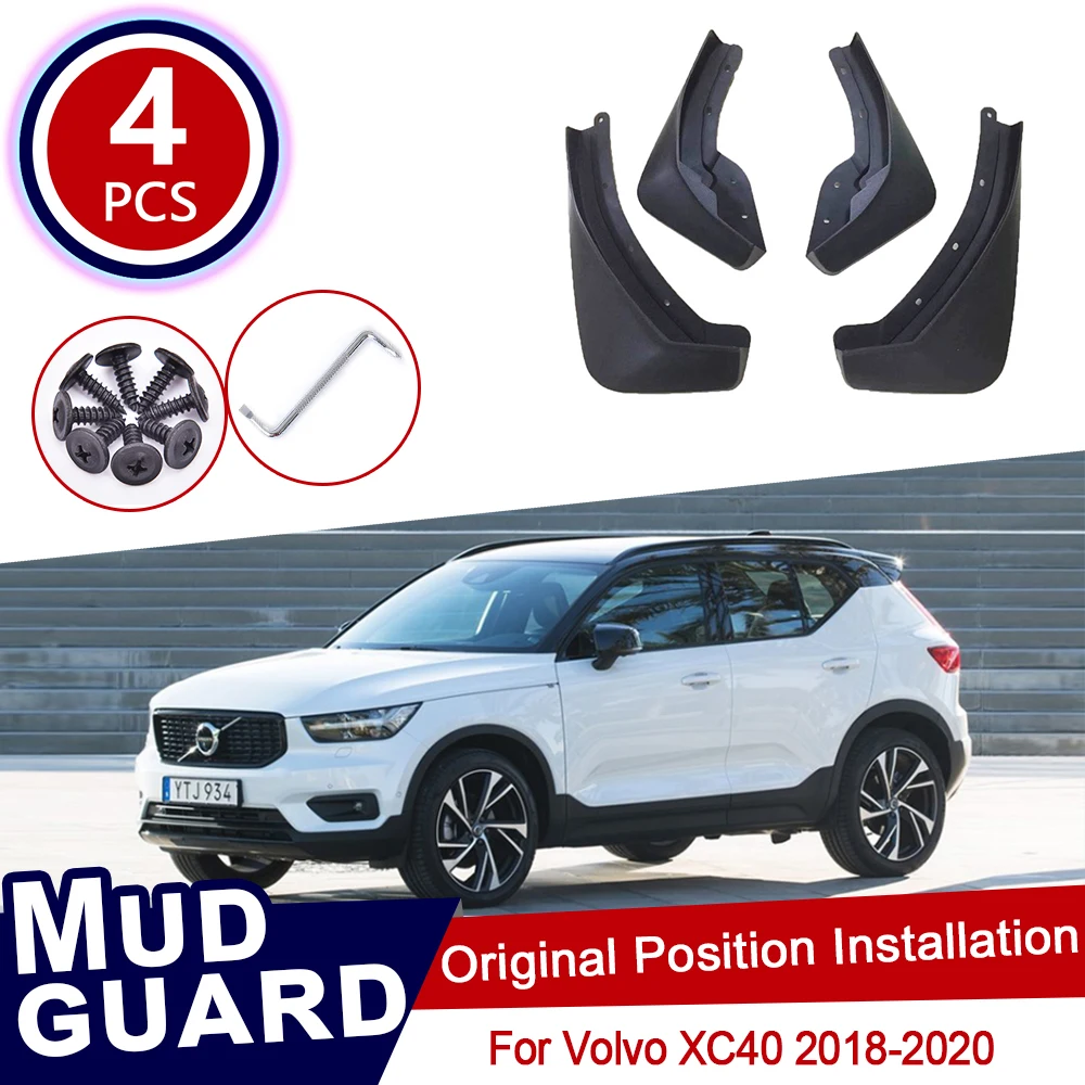 4 шт./комплект брызговики для Volvo XC40 2018 2019 2020|Наклейки на автомобиль| |