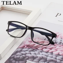 Новые модные квадратные прозрачные женские очки Оптическая оправа прозрачные синие очки ретро оправа Очки для работы за компьютером