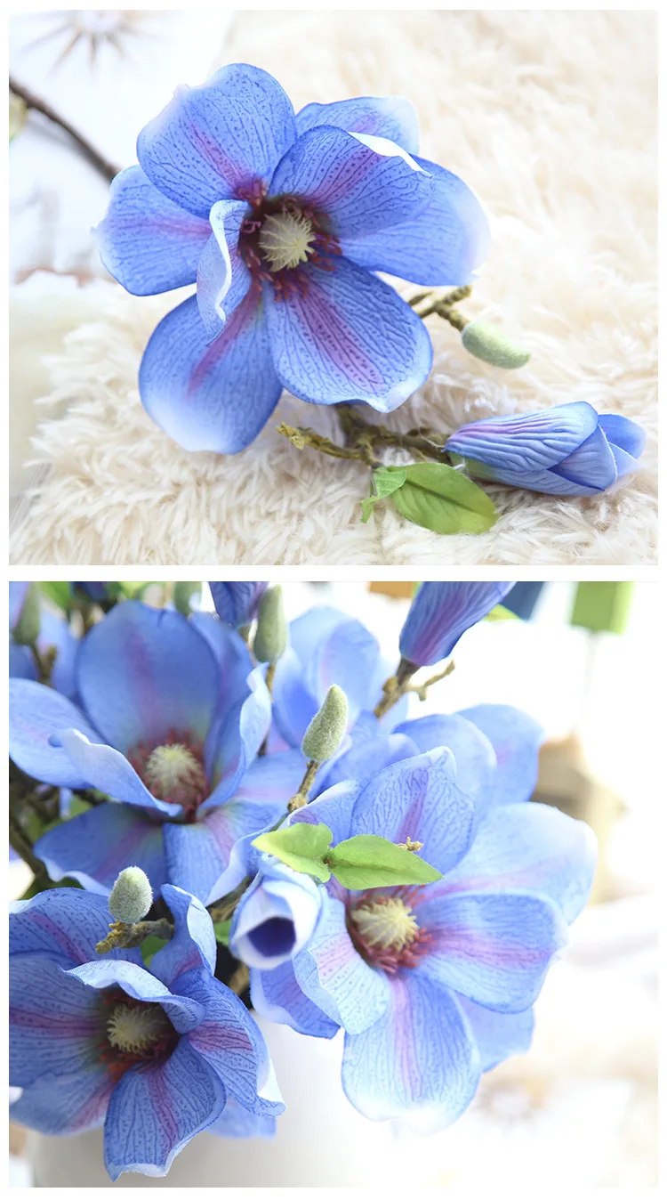1 шт./37 смсвадебные шёлковые цветы для украшения орхидеи Магнолия искусственный свадебный цветок украшения дома