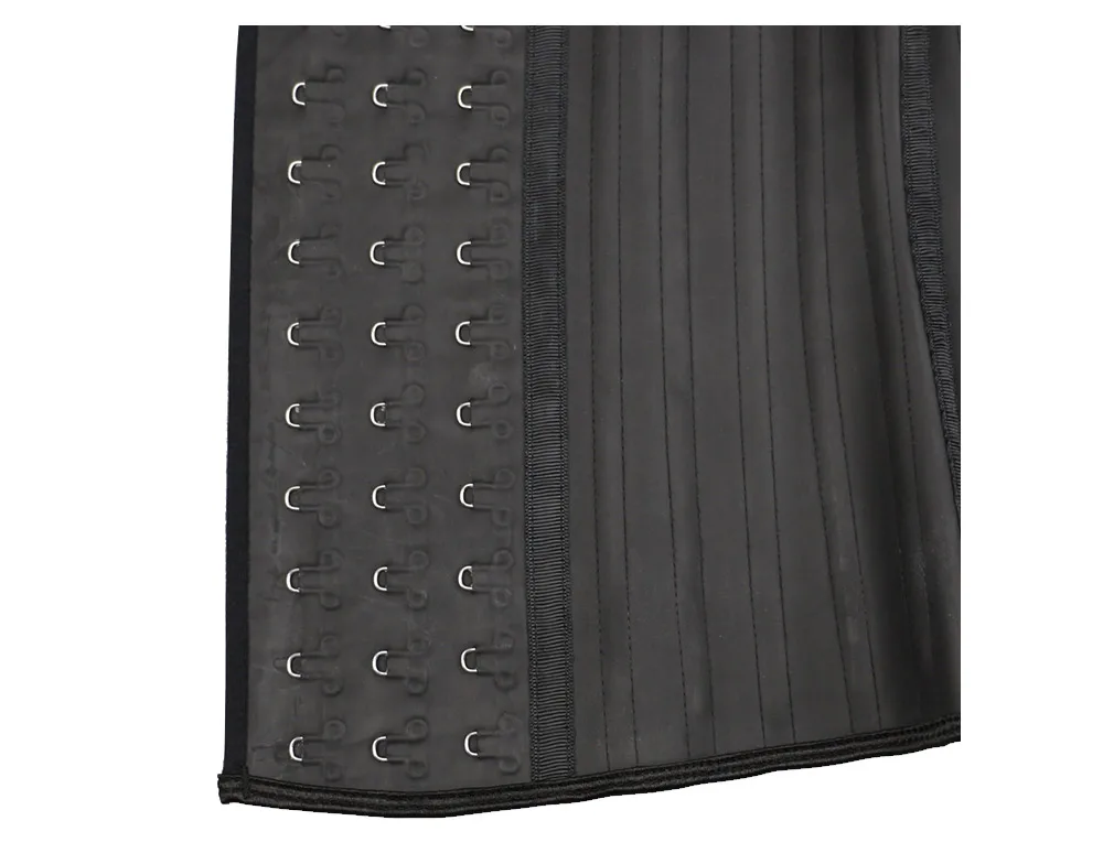 NB1419_01 Atbuty Latex Waist Trainer Big Leather Hooks 25 Steel Bones Long Torso Waist Shaper Corsets (12)