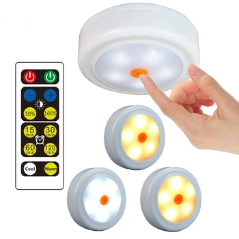 

Warm white+White LED Under Cabinet Lighting Dimmable & Timing Led Closet Light Night Lights for Kitchen Bedroom Hallway Stairs