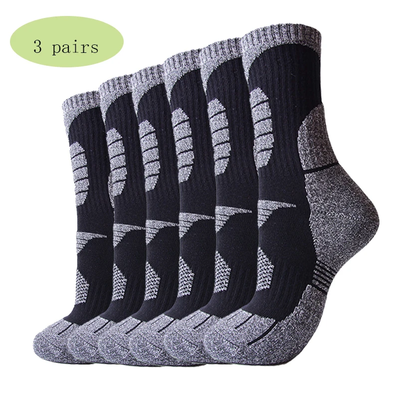 3 пары мужские носки для катания на лыжах толстые махровые спортивные походов и