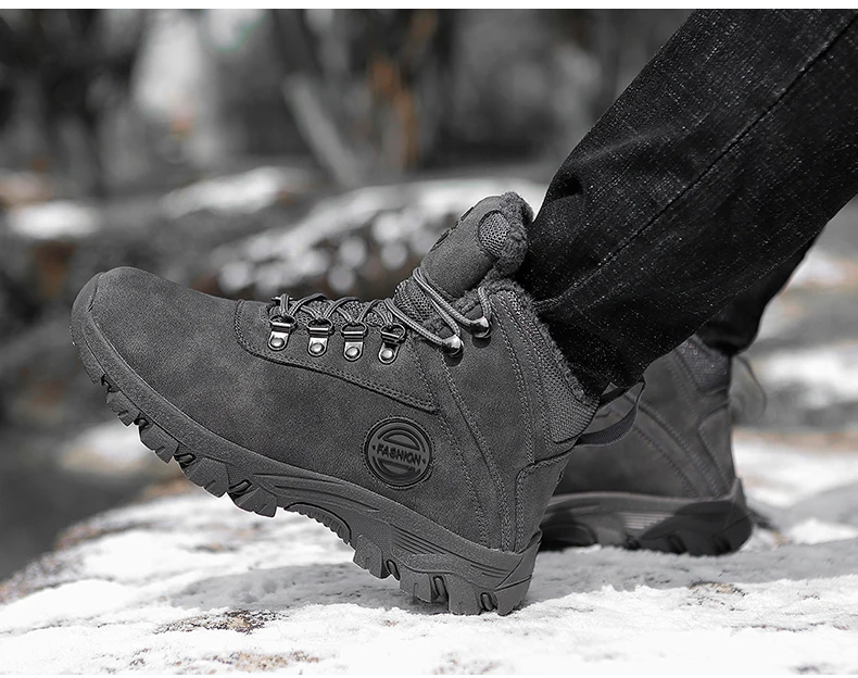 Зимние мужские ботинки с мехом; мужские кроссовки; теплая спортивная обувь для мужчин; обувь для бега и прогулок; спортивная обувь; Hombre