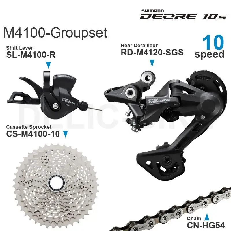 SL-M4100 RD-M5120 cs-M4100 MTB10sセット　シマノ シマノdeore M4100 10vグループセットM4100シフターカセット